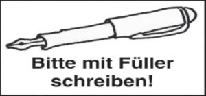 Bitte mit Füller schreiben! Holzstempel bestellen | Weltbild.de